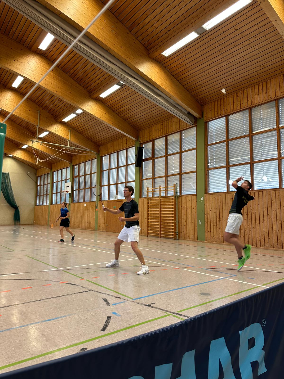 Sieg in der 1. Runde des Badminton Bayernpokal TSV Trunkelsberg vs. SpVgg Erdweg