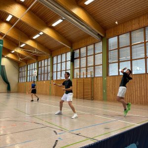 Sieg in der 1. Runde des Badminton Bayernpokal TSV Trunkelsberg vs. SpVgg Erdweg